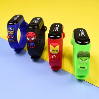 Disney Hulk iron Man Xiaomi παιδικό Ρολόι Αθλητικής Αφής των Ηλεκτρονικών ΟΔΗΓΉΣΕΩΝ Αδιάβροχο Βραχιόλι Ρολόι παιχνιδιών παιδιών Δώρα Γενεθλίων