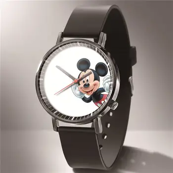 Disney Mickey Κινουμένων σχεδίων για Παιδιά δείτε την Ταινία Anime φιγούρα PU Ζώνη Δείκτη Ψηφιακά ρολόγια Χαλαζία για τα παιδιά τα Δώρα Γενεθλίων