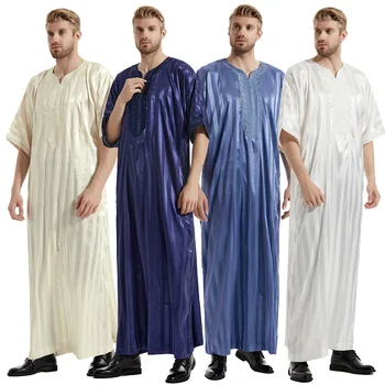 Eid Ραμαζανιού Οι Μουσουλμάνοι Άνδρες Jubba Τα Ποσά Της Ισλαμικής Abaya Φόρεμα Κιμονό Μακρύ Χιτώνα Σαουδική Musulman Thawb Καφτάνι Abayas Jubah Ντουμπάι Αραβικά 2023