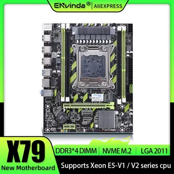 ENVINDA X79 Motherboard LGA 2011 USB2.0 SATA3 Υποστήριξη REG Μνήμη ECC Και Επεξεργαστή Xeon E5 4DDR3 PCI-E NVME M. 2