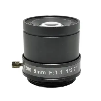F1.0 CCTV Φακών 8mm 1/3