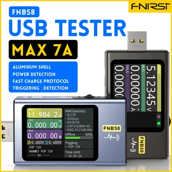 FNIRSI FNB58 Ελεγκτής Βολτόμετρο Αμπερόμετρο USB Μετρητής Δοκιμής Τύπου C Γρήγορη Φόρτιση Πρωτόκολλο Δύναμη PD Σκανδάλη Ανίχνευση