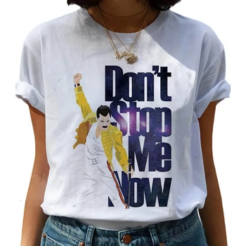 Freddie Mercury Βασίλισσα Band T Shirt Γυναικών Harajuku Vintage Ullzang T-shirt Μόδας Βασίλισσα Tshirt της δεκαετίας του ' 90 Γραφικό Βράχο Πάνω Ταφ Θηλυκό