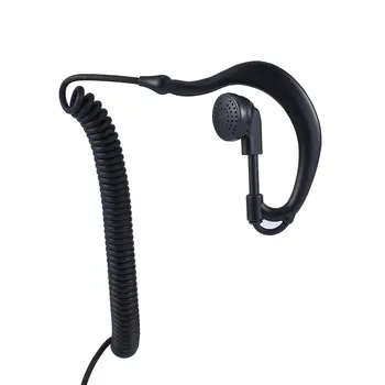 G Σχήμα Μαλακό Ακουστικό Γάντζων Αυτιών Κασκών 3.5 mm Βύσμα Γάντζων Αυτιών Για το Motorola Icom Ραδιόφωνο Πομποδέκτες Walkie Talkie Αυτί Μπαρ Ακουστικών
