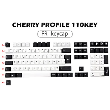 GMK-ΚΛΕΙΔΊ Keycap FR ISO Διάταξη PBT Keycaps Για MX Διακόπτες Μηχανική Gaming Πληκτρολόγιο Κερασιών Προφίλ Χρωστική ουσία Subb DE Βασική Καπ