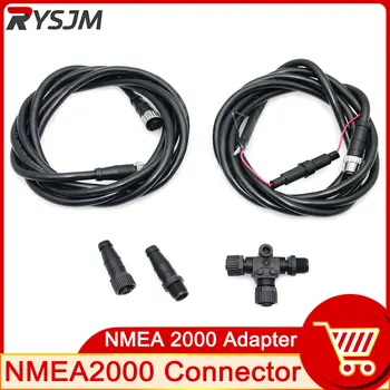 HD Βάρκα NMEA2000 Εξάρτηση Εκκινητών ABS T Συνδετήρας Δύναμης Καλώδιο Αρσενικό Θηλυκό Αντιστάτης 3 Προσαρμοστής Λιμένων 2meter Καλώδιο NMEA 2000 Συνδετήρας