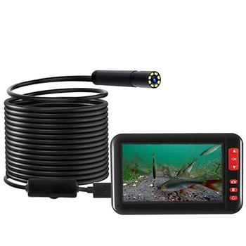 HD Επαγγελματική 1080p Αλιείας Κάμερα με IP68 Αδιάβροχο Βαθμολογία, 4.3 Ιντσών Οθόνη, και 8 Φω'τα των ΟΔΗΓΉΣΕΩΝ για τα Υποβρύχια Ψάρια Εύρεση