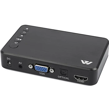 HDD Media Player 1080P USB External Hdd Media Player Με την εισαγωγή VGA SD Υποστήριξη MKV H. 264, RMVB WMV Media Player Για το Αυτοκίνητο HDDK6