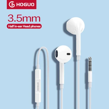 Hoguo Ακουστικά Με Ενσωματωμένο Μικρόφωνο-Αυτιών 3.5 mm συνδεμένη με καλώδιο Κάσκα Για το Android