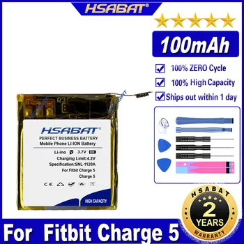 HSABAT Χρέωση 5 100mAh Μπαταρία για το Fitbit Χρέωση 5 / Charge5 Έξυπνο Αθλητικό Ρολόι Μπαταρίες