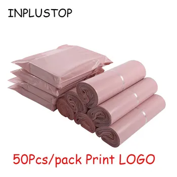 INPLUSTOP Ροζ Χρώμα Πυκνώσει Express Τσάντα Αδιάβροχα Ρούχα μόνη Σφραγίδα Ταχυδρομείου Τσαντών Τσάντες Αποστολής Φακέλων Post Τσάντες Λογότυπο Συνήθειας