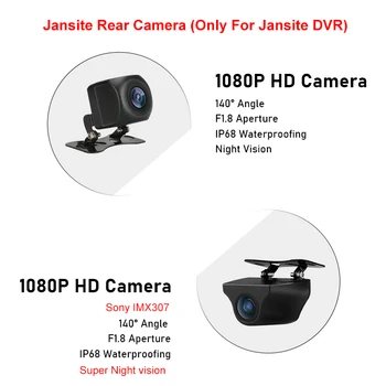 Jansite 1080P HD, Πίσω Κάμερα Νυχτερινής Όρασης Cam Μόνο Για jansite Αυτοκινήτων DVR Ευρεία Οπισθοσκόπος Ροή Πολυμέσων Dash Cam