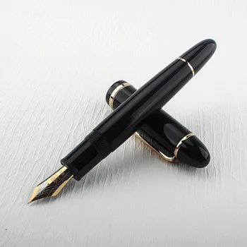 JinHao X159 Ακρυλικό Μαύρο Στυλό Μεταλλικό Κλιπ Εκτεταμένη Λεπτή Μύτη F 0.5 mm