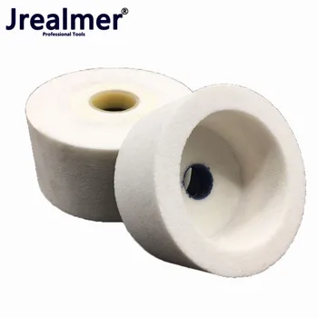 Jrealmer 1pcs Cylinderial Dia75/100/125 mm Άσπρο κορούνδιο τον τροχό άλεσης υψηλής ποιότητας Άσπρο κορούνδιο