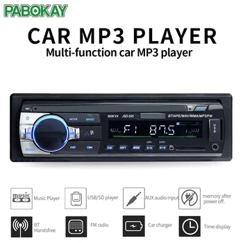 JSD520 ISO 12V Αυτοκινήτων Bluetooth Stereo In-dash 1 Din FM Aux Υποστήριξη Mp3/MP4 USB MMC WMA είσοδος AUX TF Radio Player