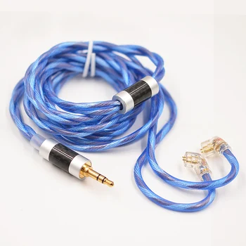KZ Ακουστικά, Καλώδιο OCC το Ασήμι Κάλυψε το Καλώδιο Αναβάθμιση Ακουστικά Καλώδιο Για το KZ ZS10 PRO ZSN PRO ZSX ΖΑΣ AS12 EDX PRO ZEX PRO VX PRO