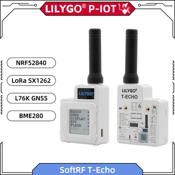 LILYGO® TTGO SoftRF T-Echo NRF52840 Λόρα SX1262 433MHz 868MHz 915MHz BME280 Ενότητα Αντίληψης 1.54 E-paper L76K GPS BLE NFC RTC