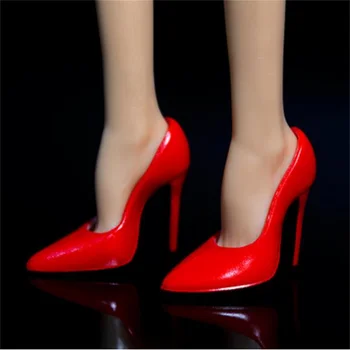MENGF Super Model Νέα Μόδα Παπούτσια Υψηλής Τακούνια Ποιότητας Μπότες Ζωγραφική Χεριών Ευγενή Κούκλα Παπούτσια Λευκό Μαύρο Κόκκινο Πολύχρωμη Διακόσμηση Κούκλα