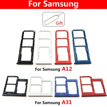Micro υποδοχή Κάρτας Nano SIM Tray Τσιπ Κάτοχος Αυλακώσεων του Προσαρμογέα Διπλή Υποδοχή Καρτών Για Samsung A31 A12