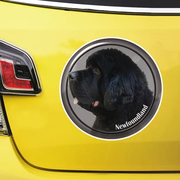 Newfoundland Σκυλί V2 Self-συγκολλητική Decal Αυτοκόλλητη ετικέττα Αυτοκινήτων Αδιάβροχο Αυτόματο Ντεκόρ στις Προφυλακτήρας Οπίσθιος Παραθύρων Lap-top #S60979