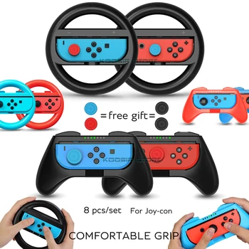 Nintend Switch Αξεσουάρ που Joycon Αγωνιστικό Τιμόνι Λαβή Λαβές Nintendoswitch Χαρά con Καλύμματα για το Nintendo Διακόπτης Gamepad