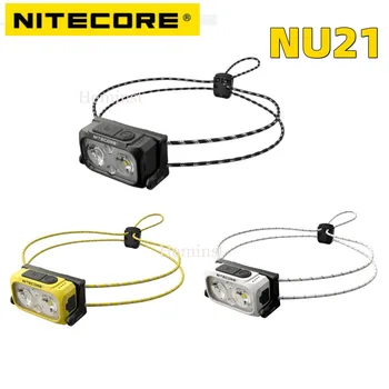 NITECORE NU21 Λαμπτήρα Εξαιρετικά Ελαφριά Διπλή Ακτίνα Τριπλή Παραγωγή Προβολέας 360 μονάδες Λούμεν USB-C Επαναφορτιζόμενη Λευκό Κόκκινο Φακό