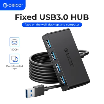 ORICO 4 Θύρες USB 3.0 Hub με Micro Θύρα Τροφοδοσίας Multi USB 3.0 Προσαρμοστών Θραυστών Για την επιφάνεια εργασίας του ΥΠΟΛΟΓΙΣΤΉ Macbook Pro Κινητό HDD SSD