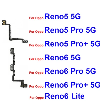 Power Volume Flex Καλώδιο Για το OPPO Reno 5 6 Pro Plus 6 Lite 4G 5G Όγκου Δύναμης Πλευρά Κουμπιών Ευκίνητη Αντικατάσταση Κορδελλών