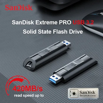 SanDisk Extreme PRO USB 3.2 Solid State Drive Λάμψης 128GB και 256GB, 512GB και 1TB Drive Μανδρών Έως και 420MB/s USB Flash Drive SDCZ880 Δίσκος του U
