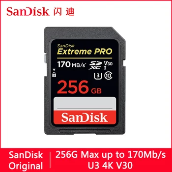 SanDisk Extreme Pro Κάρτα SD 128GB 64GB 32GB 512GB 256G 1TB SD 128gb Flash Κάρτα Μνήμης SD U3 4K V30 Κάρτες SDXC SDHC για τη Κάμερα