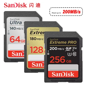 SanDisk Ultra Extreme Pro Κάρτα SD 128GB 64GB 32GB 512GB 256G 1T SD C10 Flash Κάρτα Μνήμης SD U3 4K V30 Κάρτες SDXC SDHC για τη Κάμερα