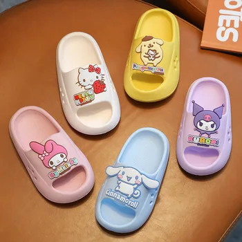 Sanrio Hello Kitty Kuromi Μελωδία Μου Cinnamoroll Νέα Παιδιά Παντόφλες Το Καλοκαίρι Όμορφη Πριγκίπισσα Μωρό Σανδάλια Σπίτι Τα Κορίτσια Παντόφλες