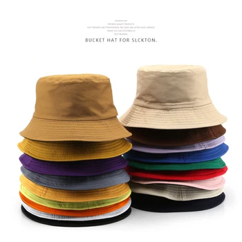 SLECKTON 100% Καπέλων Κάδων Βαμβακιού για τις Γυναίκες και τους Άνδρες Αναστρέψιμη Καπέλα Παναμά Καλοκαιρινό Ήλιο Καλύμματα Στερεά Διπλή Πλαισιωμένη Ψαράς Καπέλο για άνδρες και για Γυναίκες