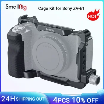 SmallRig ZV-E1 το Κλουβί Εξάρτηση με Λαβή Σιλικόνης & Σφιγκτήρας Καλωδίου HDMI , Περίπτωση για τη Sony ZV-E1 w το Γρήγορο Πιάτο Απελευθέρωσης για Arca-Τύπος 4257