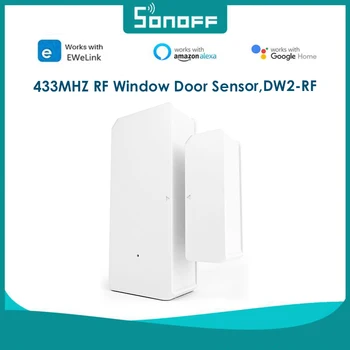 SONOFF DW2-RF 433MHZ RF Ασύρματος Αισθητήρας Πορτών Παραθύρων Ανιχνευτής Αισθητήρων EWeLink App, το Τηλεχειριστήριο Smart Home Security