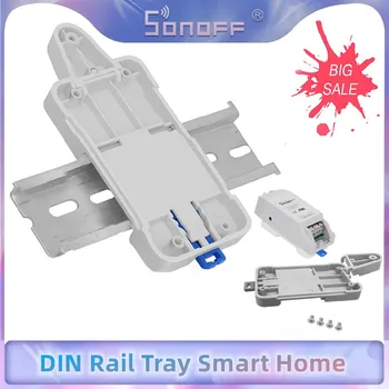 Sonoff ΔΡ Ράγα DIN Θήκη Smart Home Automation Ενότητα Διευθετήσιμο Τοποθετημένο Σιδηροδρομικών Περίπτωση Κατόχων τηλεφωνικών κέντρων Λύση Για Sonoff Προϊόντων