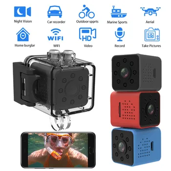 SQ23 Αθλητική Κάμερα WIFI Βίντεο Camcorder Νυχτερινής Όρασης Αισθητήρων 1080P HD Κάμερες DVR Κινήσεων Υπαίθρια Αδιάβροχη Κάμερα Δράσης