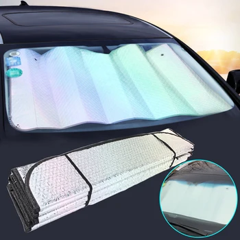 Sunshade αυτοκινήτων Ταινία Παρμπρίζ Γείσο Μπροστινή λεπίδα Sunshade την Κάλυψη Τοπ Ποιότητας Αυτοκίνητο Σκιάς Ήλιων UV Προστασία Κουρτινών