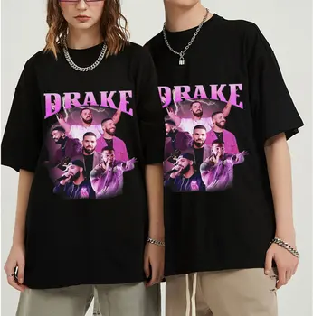T-shirt των ανδρών Μόδας Ράπερ Ντρέικ Γραφικά Tshirt Αρσενικό Καλοκαίρι Casual Μπλούζα Hipster Hip-hop Μπλουζάκι Streetwear Κορυφές футболка