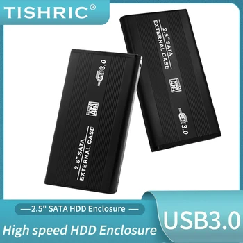 TISHRIC Περίπτωση HDD Sata Σε Usb 3.0 2.0 Adapter 2.5 inch Serial Port SATA SSD Εξωτερικό Σκληρό Δίσκο Κουτί Περίφραξη HDD Υποστήριξη 10TB