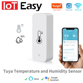 Tuya WiFi Zigbee τον Αισθητήρα Υγρασίας Θερμοκρασίας APP Remote Monitor Για το Έξυπνο Σπίτι var SmartLife Δικό της Alexa, Google Βοηθός