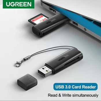 Ugreen 2 σε 1 Αναγνώστη Καρτών USB USB σε SD Micro SD TF Κάρτα Αναγνώστης για τα Εξαρτήματα Lap-top Υπολογιστών Αναγνώστης Έξυπνων Καρτών SD Κάρτα Αναγνώστης