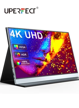 UPERFECT 4K Φορητό Όργανο ελέγχου 15.6 ιντσών UHD USB TypeC IPS Οθόνη του Υπολογιστή Lap-top Xbox PS4/5 Διακόπτης LCD Επίδειξη Οθόνης τυχερών Παιχνιδιών
