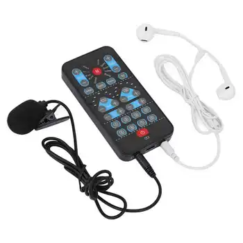 Voice Changer Συσκευή Πολυ Γλώσσες Karaoke Λειτουργία Ωραιοποίησης Καθολική Φορητή Sound Changer Κάρτα Fine Tuning για το Live