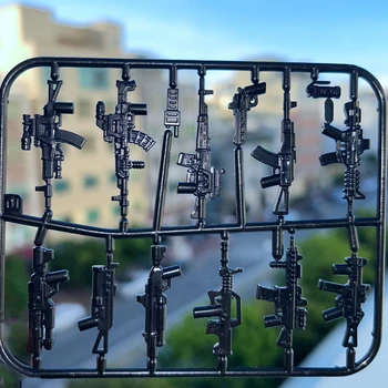 Ww2 Στρατιωτικά Εξαρτήματα Πυροβόλων Όπλων Για Στοιχεία Εξοπλισμού Τσάντα Δομικά Στοιχεία Μικρός Άνθρωπος Φορητή Μηχανή Όπλο Παιχνιδιών Δώρα Για Αγόρια