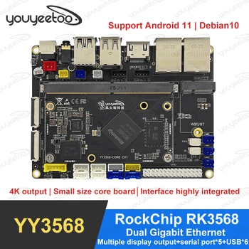 youyeetoo YY3568 RockChip RK3568 Πίνακας Ανάπτυξης Dual Gigabit Ethernet Επεκτάσιμα SATA / SSD Υποστηρίζει Android 11 / Debian10