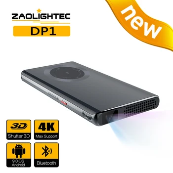 ZAOLITGHTEC DP1 Μίνι Φορητή Pico Android Smart Wifi 1080P ΤΗΛΕΌΡΑΣΗ 4K Υπαίθριων Προβολέων DLP για το Κινητό Smartphone 4K Cinema