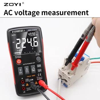 ZOYI ZT-X Ψηφιακό Πολύμετρο ZT301 T-RMS Auto Range EBTN DC AC Βολτόμετρο Αμπερόμετρο Πυκνωτή Ohm Hz NCV Ελεγκτής Καλύτερα από