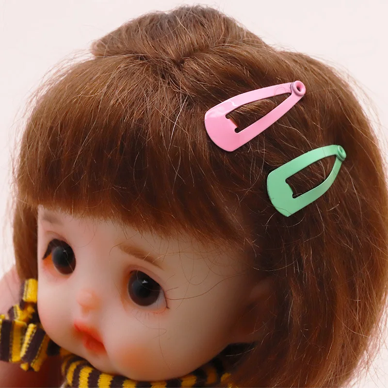 10PCS BJD Αξεσουάρ Doll για Blyth 1/3 1/4 1/6 1/8 1/12 OB11 Καραμέλα Κούκλα χρώματα Μίνι φουρκέτα αξεσουάρ για τα Μαλλιά 2cm Κλιπ