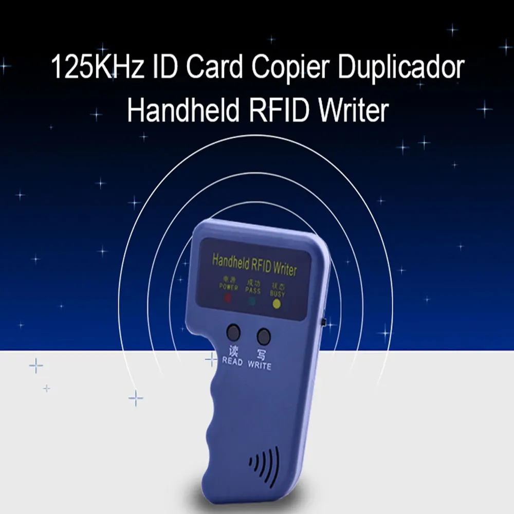 125KHz φορητό Διαβάστε EM4100 TK4100 RFID Φωτοτυπικό Συγγραφέας Πολύγραφος Προγραμματιστών Αναγνωστών EM4305 T5577 Επανεγγράψιμο ID Τηλεχειριστήρια κάρτες Ετικέτες